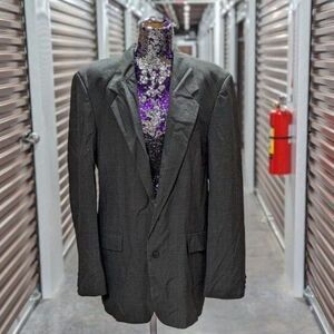 Vintage Oleg Cassini Couture for AS Men's Size 44 Gray Blazer Suit Jacket